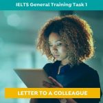 IELTS letter to a colleague