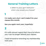 GT letter to your gym instructor