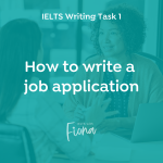 IELTS Writing job application