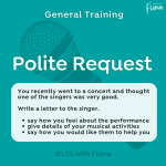 IELTS General Training letter of request