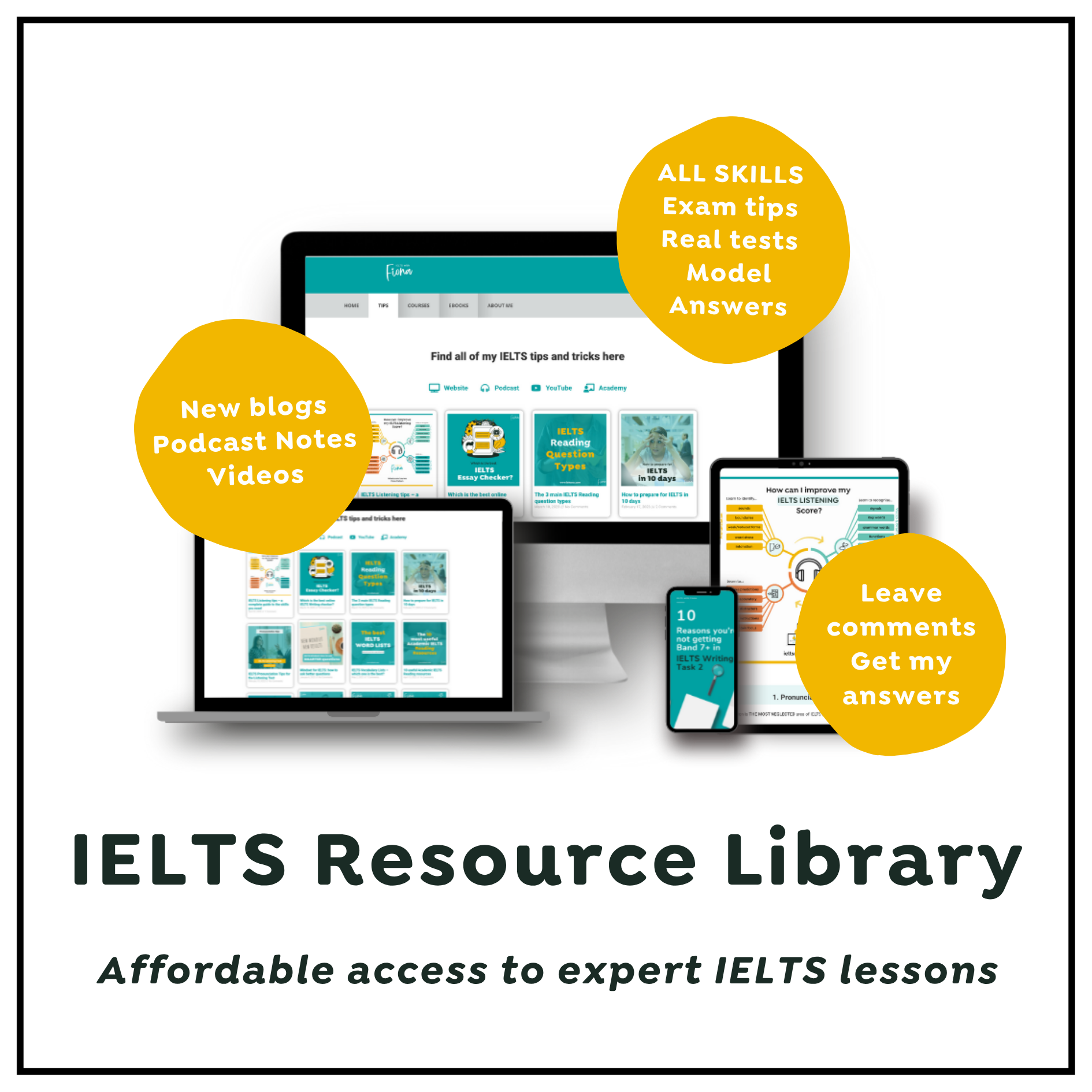 IELTS with Fiona Bronze Membership